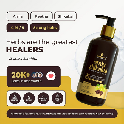 Amla Shikakai Shampoo - 10fl oz/300ml