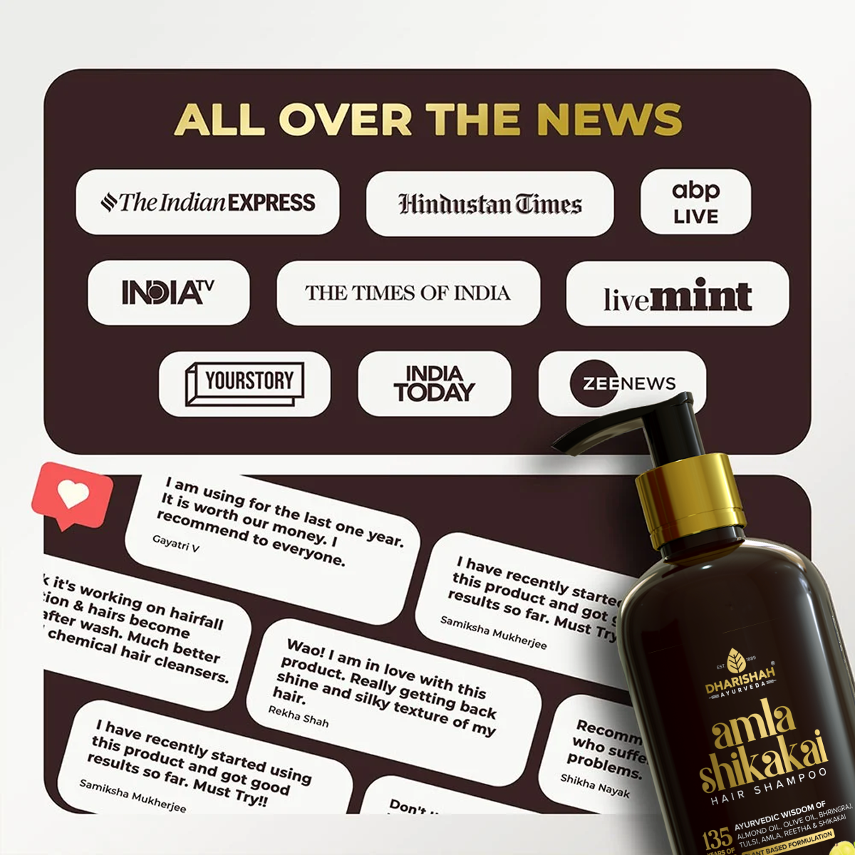 Amla Shikakai Shampoo - 10fl oz/300ml