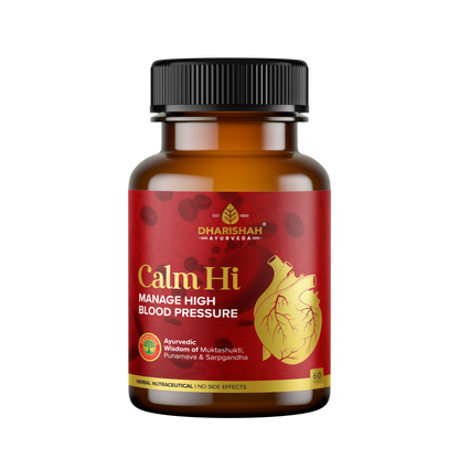 Dharishah Ayurveda Calm Hi capsules – Ayurvedic supplement to manage high blood pressure naturally