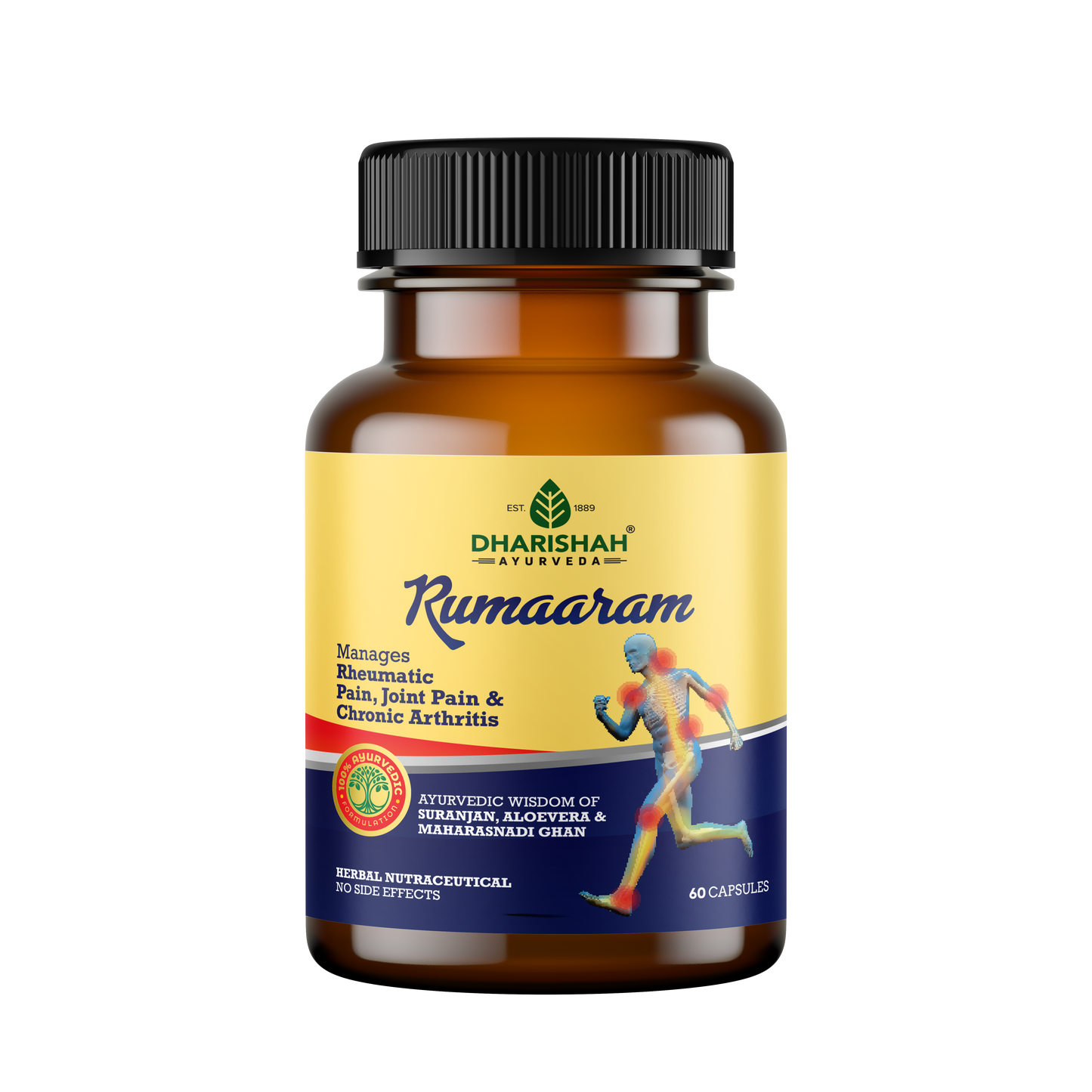Rumaaram herbal capsules – natural Ayurvedic remedy for arthritis, inflammation, and joint stiffness