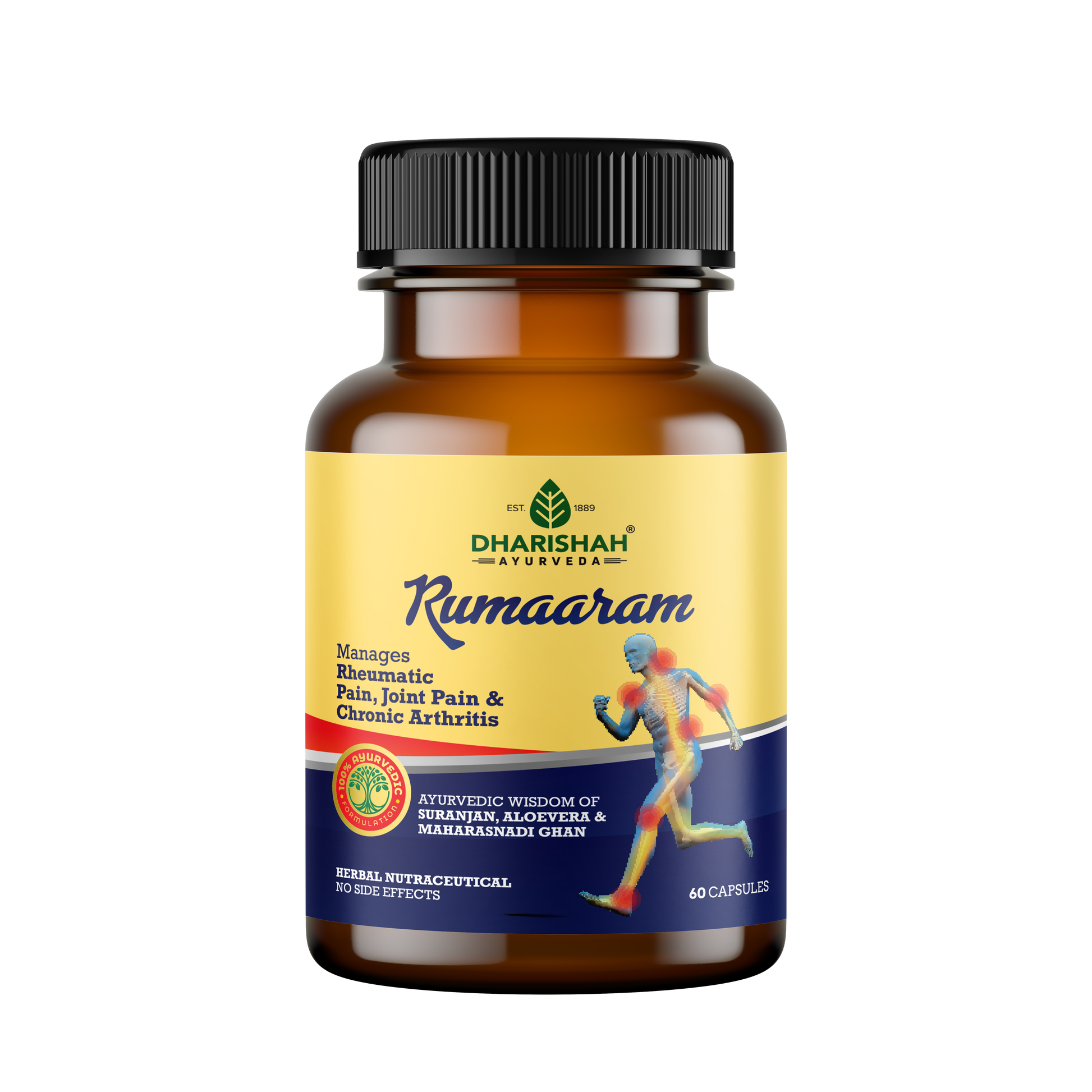 Rumaaram herbal capsules – natural Ayurvedic remedy for arthritis, inflammation, and joint stiffness